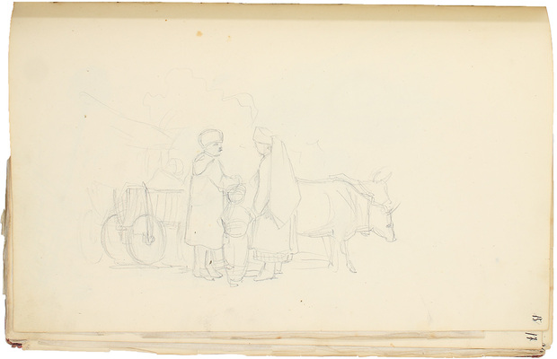 Штернберг Василий Иванович. Альбом рисунков с пейзажами, портретами и набросками 